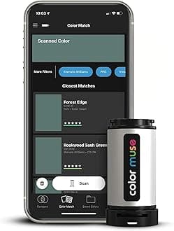 COLOR MUSE Colorimeter - Mobile Color Matching Tool - Instantly identify closest matching paint colors, products, and digital color values