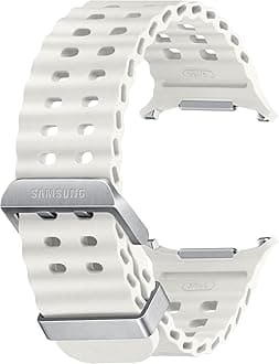 Samsung Galaxy Official Marine Band for Galaxy Watch Ultra, White Sand