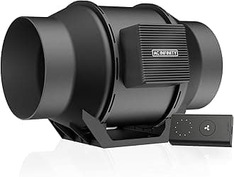 CLOUDLINE LITE A6, Quiet 6” Inline Duct Fan with Speed Controller, EC Motor - Ventilation Exhaust Fan for Heating Cooling Booster, Grow Tents, Hydroponics