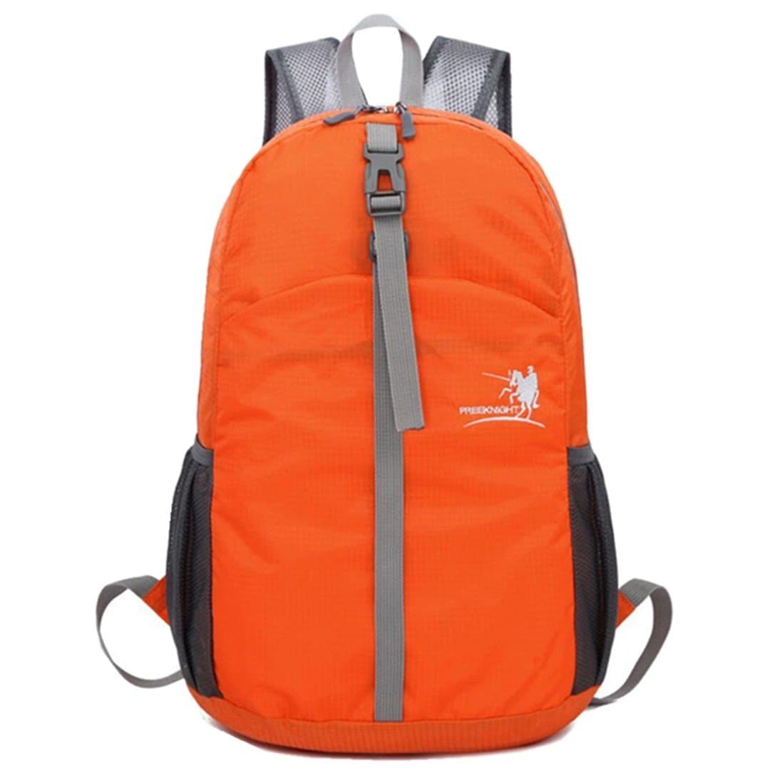 25/30/35L Ultra Lightweight Packable Foldable Durable Backpack Travel Hiking Daypack Carry On Bag Unisex Outdoor (Orange)