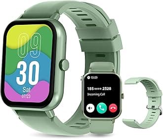 PEJEPEJE ZW01 Smartwatch - 1.83" Display, Bluetooth Calls, 15-Day Battery, IP68 Waterproof, 123+ Sports Modes, SpO2/HR/Sleep Monitor, Prayer Alerts,Smart watch Compatible Android iOS (Green)
