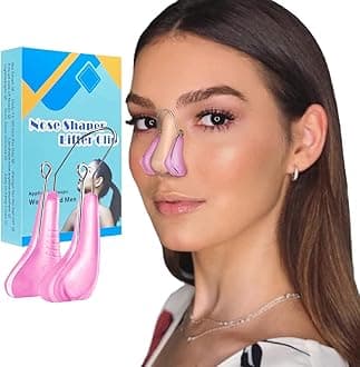 Quecc Nose Shaper Clip, Pain-Free Nose Bridge Straightener Corrector, Soft Silicone Nose Slimmer Rhinoplasty Device Nose Up Lifting Clip Beauty Tool(Unisex)