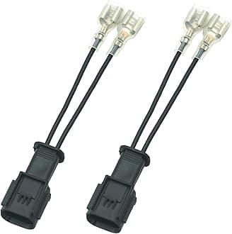 NEOGET Horn Connector Adapter Wiring Harness, Compatible with New Honda Acura, 2 Pack Pigtail Converter for Universal to OEM Horn Replacement (New Honda)