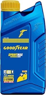 GOODYEAR 1.0 Ltrs 2T 2-Stroke Sprintmax Performance Drive 2T Semi-Synthetic Engine Oil | High Performance Engine Oil For Bikes & Scooters/Scooty with Enhanced Engine Protection