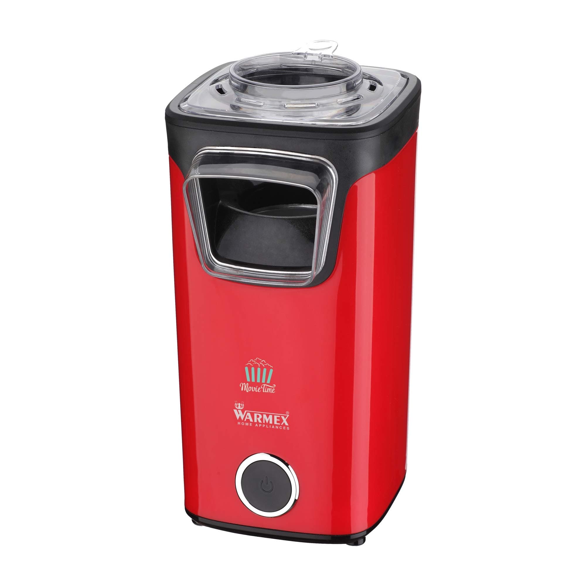 Warmex Plastic Popcorn Maker (1100 watts, Red and Black)