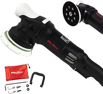 Maxshine ShineMaster 15mm/1000Watt M15 Pro DA Polisher-with Free Canvas Bags, 5" PU Hook&Loop Backing Plate