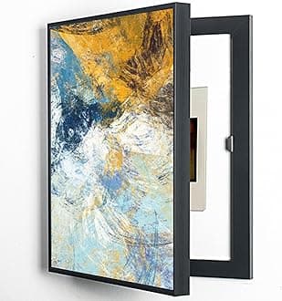 B,40X50cm, Wall-Mounted Electrical Panel Cover Minimalist Hidden Meter Box Decorative Painting Modern Decorative Abstract Art Painting Box Decoration Detachable Fuse Box Cover [Energy Class A]