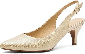 – Pointed Toe Sandals Slingback Kitten Heels Pointed Toe Pumps Ladies Shoes Heels Dressy Work Date Wedding Party