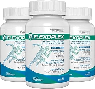 Advanced Bone & Joint Support Supplement | Promotes Healthy Joint Function & Relief from Joint Discomfort | Enhance Cartilage Flexibility & Range of Motion - 120 Count (Pack of 3)