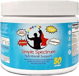Supplement 5.6oz Powder - No Flavor Added - High-Bioavailability Multivitamin/Mineral for Kids (30 Servings)
