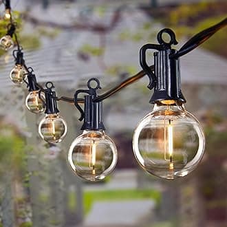 Brightown LED Outdoor String Lights - 150FT Patio Lights with 75 Shatterproof Clear Dimmable Edison Bulbs, Waterproof Connectable Hanging Light for Outside Backyard Porch Party Christmas Decoration