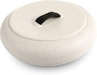 Dexas Tortilla Warmer XL 9.5 Inches, Microwavable Tortilla Warmer, Natural Oat Color, Perfect for Warming Tortillas, Bread, Pancakes, Cornbread, Food Warmers, Durable Microwave Tortilla Warmer