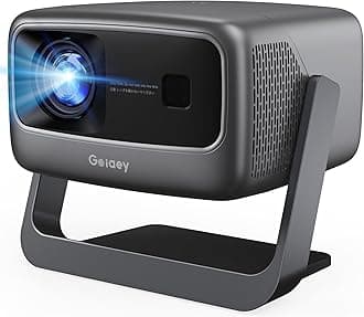 3200 ANSI/ Official Apps/360°Stand 4K Projector with WiFi and Bluetooth, Auto Focus, Auto Keystone Short Throw Projector Native 1080P Support 36W DoIby Audio Smart Projector