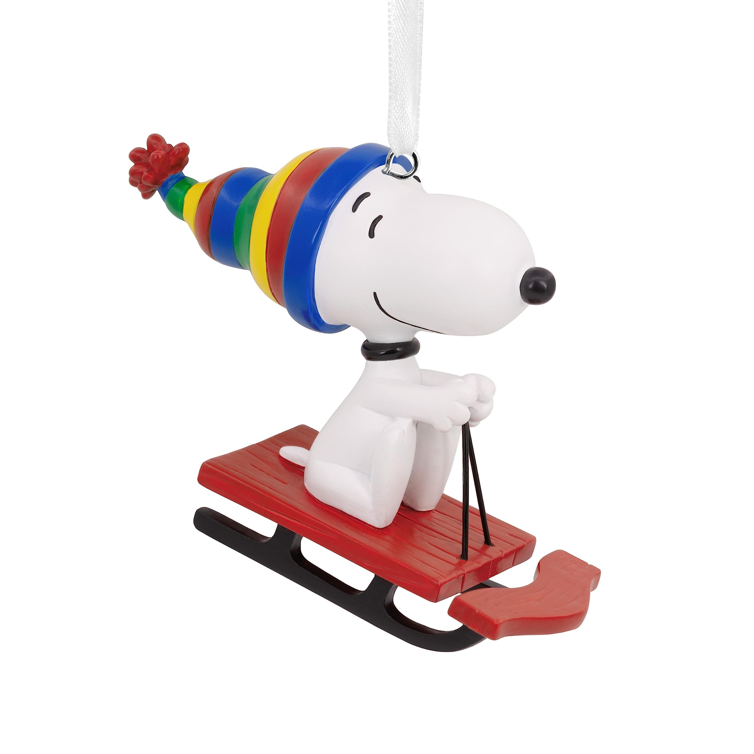 Collectable Peanuts Ornament - Snoopy on Sled Design