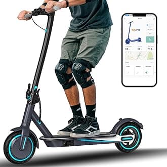 Electric Scooter Adults, 350/500/600W Motor Foldable Design with Dual Brakes, Smart App Control