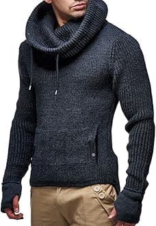 Leif Nelson Men's Pullover Knit Sweater LN-5060