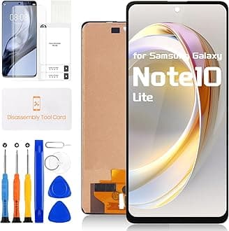 Screen Replacement for Samsung Galaxy Note 10 Lite LCD Display for Samsung Note 10 Lite Digitizer Touch Glass Screen Full Assembly with Repair Kits SM-N770F SM-N770F/DS SM-N770F/DSM (Not Fingerprint)