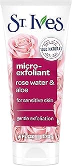 Gentle Smoothing Face Scrub Our Gentlest Scrub Yet Rose Water and Aloe Vera Made with 100 percent Natural Exfoliants, Paraben Free, Oil-Free, Dermatologist Tested 6 oz
