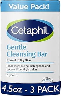 Cetaphil Gentle Cleansing Bar - Lightly Scented (4.5 Ounce, Pack of 3)