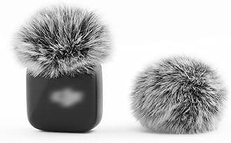LEFXMOPHY Windscreen for DJI MIC MINI (2024) Wireless Microphone Furry Wind Muff Deadcat Cover (Not for Dji Mic 1 and 2), 2-Pack Grey