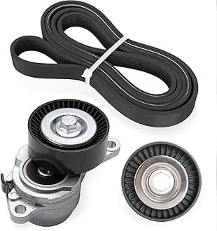 Serpentine Belt Tensioner Idler Pulley Kit Compatible with Suzuki Grand Vitara 2009-2013 for SX4 2010-2013 2.4L L4 OE# 36323 6PK2045