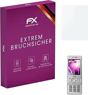 Plastic Glass Protective Film compatible with Sony-Ericsson W995, 9H Hybrid-Glass FX Screen Protector