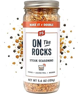 On The Rocks - Bourbon Seasoning & Steak Spice Rub - Sweet and Smoky Rub for Grilling, All-Purpose Seasonings and Spices for Cooking Prime Cuts, Burgers, Pork, Chicken, Veggies