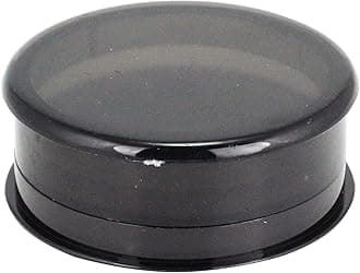 Plastic Grinder 60 mm Three Parts Including Storage Compartment Choose Your Favourite Colour (Black) for Pine Nuts and Chilli Peppers 1x