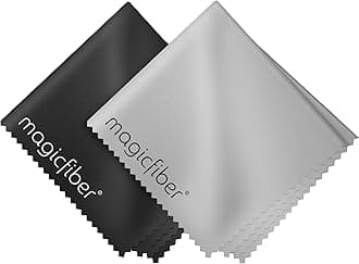 (2 Pack) MagicFiber Microfiber Cleaning Cloths - For Tablets, Lenses, and Other Delicate Surfaces (1 Blue and 1 Grey 6x7")