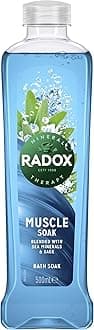 Radox Mineral Therapy Muscle Soak Bath Soak uniquely blended with sea minerals & sage for a restorative bubble bath 500 ml