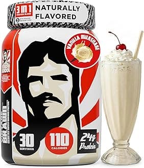 Vintage Brawn Protein - Muscle-Building Protein Powder - The First Triple Isolate of Premium Egg, Milk (Whey and Casein), and Beef Protein - Vanilla Caramel with Zero Sugars and No Artificials