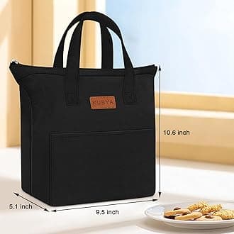 Lunch Box for Women, Lunch Bag for Women Men Adult Simple Lunchbox Reusable Lunchbag Insulated Lunch Boxes Large Capacity Cute Lunch Tote Bag, with Food Storage Bags for Work, Office or Picnic