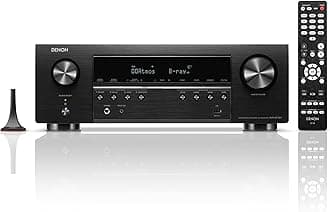 Denon AVR-S770H 7.2 Ch Home Theater Receiver - 8K UHD HDMI Receiver (75W X 7), Wireless Streaming via Built-in HEOS, Wi-Fi, Dolby TrueHD, DTS Neural:X & DTS:X Surround Sound, Bluetooth Amplifier