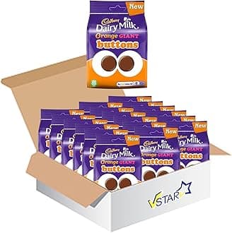 VSTARAll Chocolate Bars Collection (Cadbury Dairy Milk Buttons Orange Bag 95g, Full Box), 1.0 count