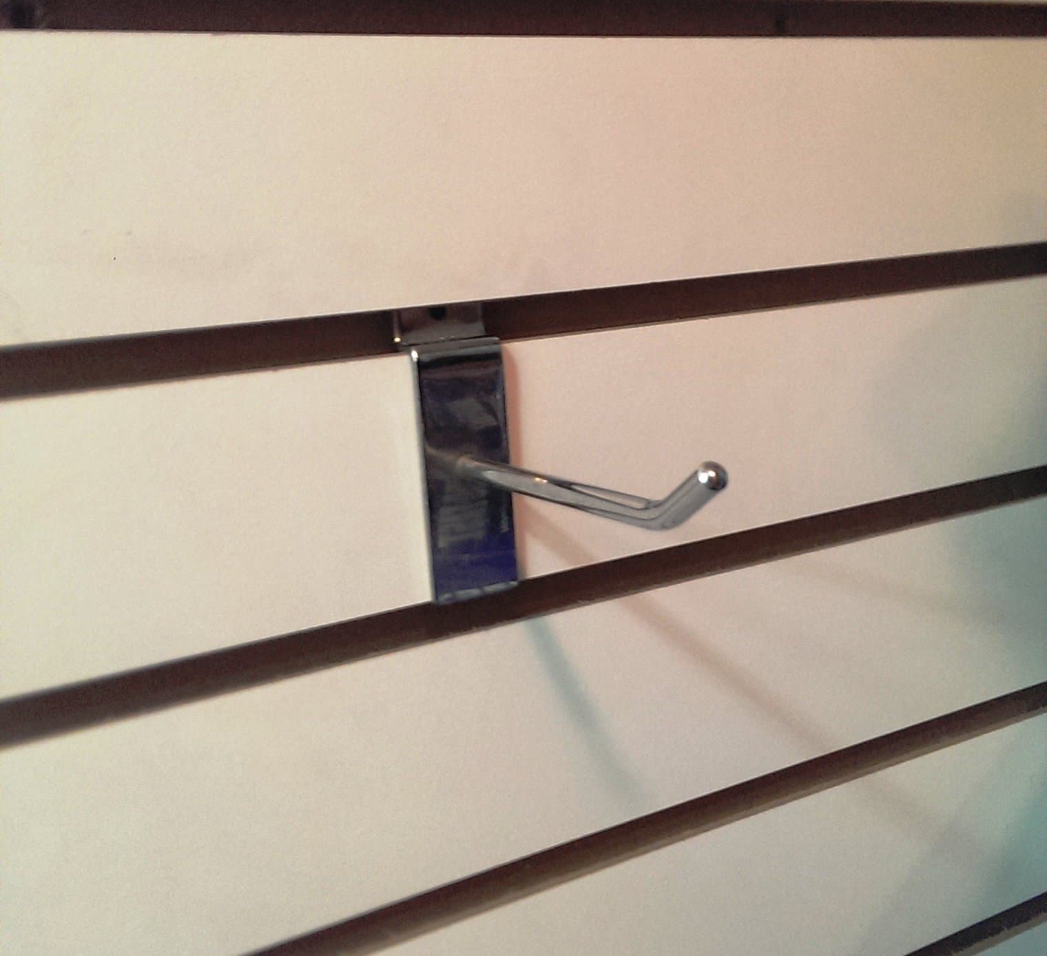 4" Slatwall Hook - Chrome - Pack of 12
