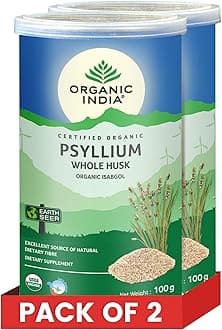 Organic India Pshyllium Whole Husk - 100Gm (Pack Of 2)