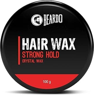 Beardo Stronghold Hair Wax| Glossy Finish | Shine | Strong Hold 100 gm