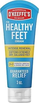 O'Keeffe's for Healthy Feet Intense Renewal Cream with Urea & Alpha Hydroxy Acid - 3 oz Tube (1 Pack) - Chemically Exfoliates and Softens Extremely Callused, Dry Feet