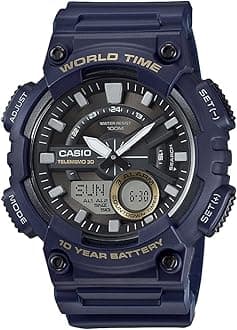Men's Watch - AEQ-110W-2AVDF Black Dial, Blue Band