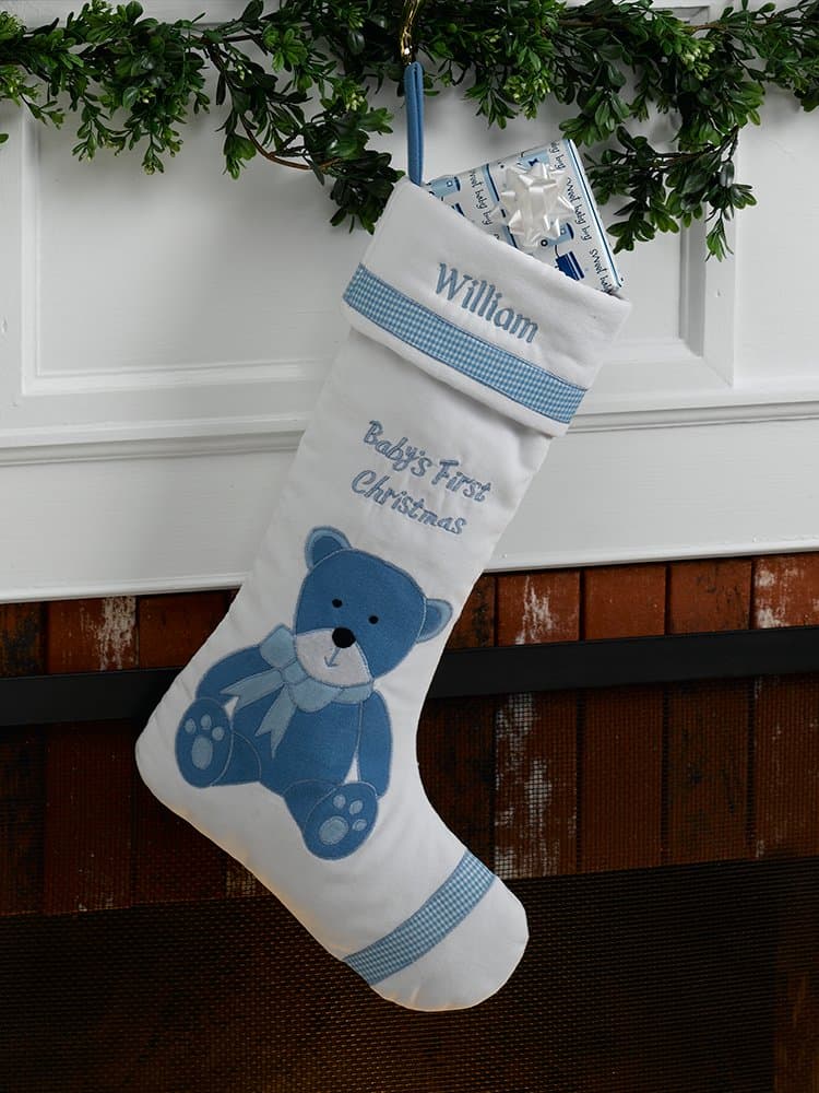 Baby's First Personalized Christmas Stocking Boy