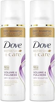 Dry Shampoo Spray, Volume & Fullness, Absorbs Oil to Refresh Hair Without Washing, 5 oz (2-Pack)