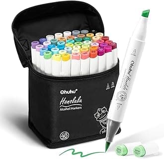 48 Colours Alcohol Markers Set