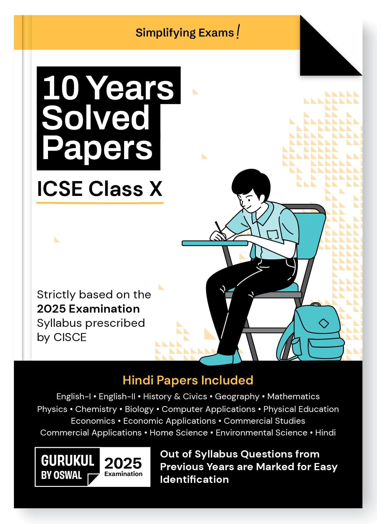 Icse 10 Years Solved Papers Class X for 2025 Examination