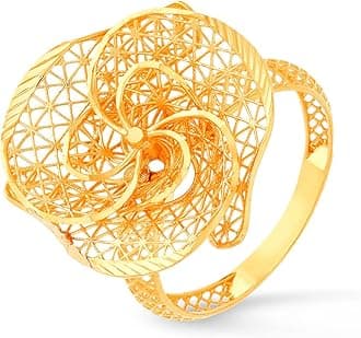 Malabar Gold & Diamonds Gold Ring for Women 22k Pure Gold | 22Kt (916) BIS Hallmark Certified Gold Ring for Women Birthday, Valentine's Day, Engagement, Wedding, Anniversary Gift