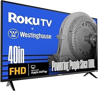 Westinghouse Roku TV - 40 Inch Smart TV, 1080P FHD Television with Wi-Fi Connectivity and Mobile App, Flat Screen, Bluetooth, Compatible with Apple AirPlay, Alexa and Google Assistant