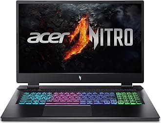 acer Nitro 17 Gaming Laptop | AMD Ryzen 5 8645HS Hexa-Core AI Capable Processor | NVIDIA GeForce RTX 4050 Laptop GPU | 17.3" FHD IPS 165Hz Display | 16GB DDR5 | 512GB SSD | Wi-Fi 6E | AN17-42-R61S