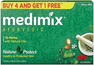 Ayurvedic Classic 18 Herbs Soap, 125 g (4 + 1 Offer Pack)