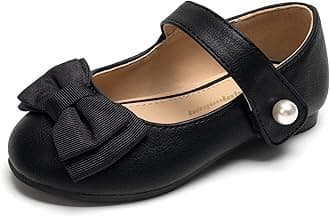 FUNKYMONKEY Toddler/Little Girl Mary Jane Dress Shoes Casual Slip on Ballet Flat
