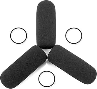 LEFXMOPHY for David Clark M7A Mic Cover, M-4 / M-7 / H10 / H20 /DC PRO-X2 / PRO-2 / DC ONE-X ENC Headset Aviation Microphone Replacement Pop Filter Protector, 3pack Windscreen