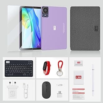 C idea10.1 Inches Tablet,Android 13 Tab,5G Tablet Dual SIM 8GB RAM 1TB ROM,10000mAh Battery With Bluetooth,WIFI and GPS CM8300plus (Purple)